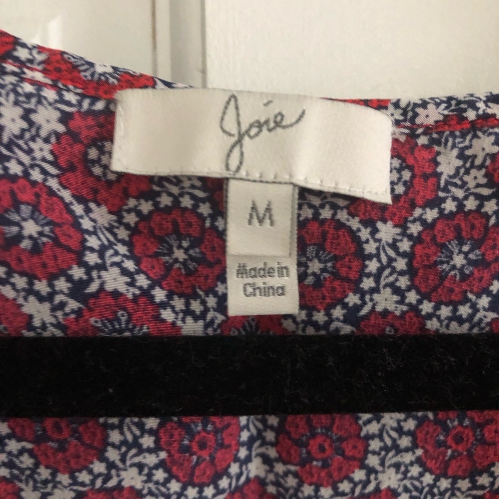 Joie Geometric Pattern Split Back Tank Top - image 4